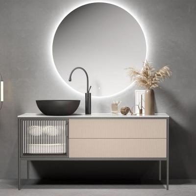 China Countertop Installation Type bathroom Wash Basin With Concrete Surface for sale
