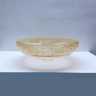 China Durable Countertop Bathroom Sinks In Rich Gold Color Wash Basins for sale