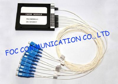 China CWDM optical multiplexers Mux / Demux Module 8 + 1 Channel High Isolation for sale