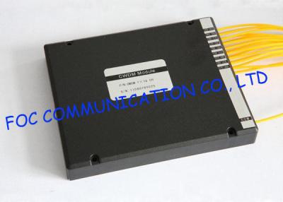 China 4 / 8 / 16 / 18 Channel CWDM Wavelength Division Multiplexer Module Wide Passband for sale