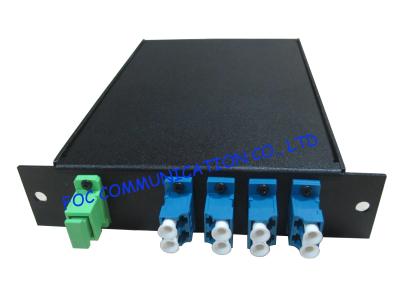 China 8 Channel optical fiber multiplexer , high speed multiplexer LC Connector for sale