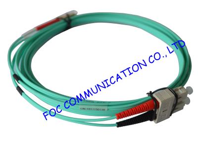China cable del remiendo de la fibra del solo modo del SC de 10Gb OM3 LSZH LC para las redes de telecomunicaciones en venta