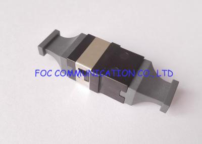 China Black Plastic MTP / MPO Multi Fiber Optic Adapter For 10G / 40G / 100G Networks for sale