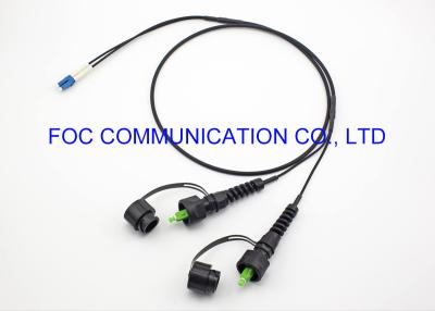 China Asambleas ODVA de cordón de remiendo de la fibra óptica IP67/chaqueta de la base TPU del SC/de APC LC/del UPC 2 en venta