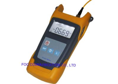 China User self - calibration Handheld fiber optic power meter up to 80dB LC Connector for sale