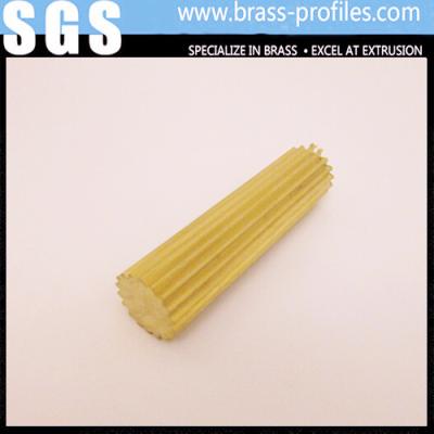 China Brass Round Rods , Gearing Brass Rod Sections , Brass Extrusion Rods for sale