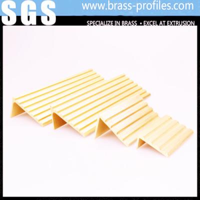 China Rustproof Copper Extruding Stair Nosing Strip Brass Stair Nosing for sale