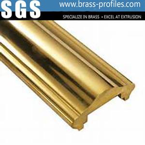 China Good Design Extruding Brass Hand Rails With Polishing Process for sale