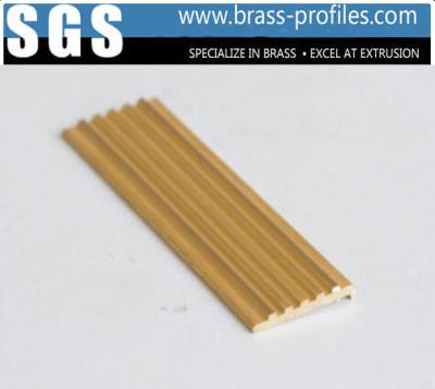 China Brass Anti-slip Strip For Stair Copper Extruding Flooring Sheet for sale