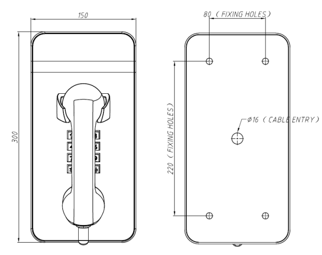 Heavy Duty, Vandal Resistant Metal Telephones