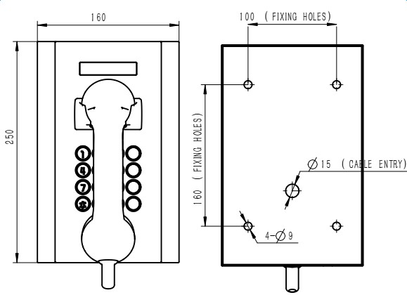 OEM Robuste Hook Switch Telephone 1