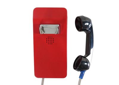 China Red Vandal Resistant Telephone Desk Mounting Ip66 GSM Sip Waterproof 2 Years Warranty for sale