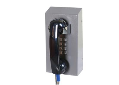 China Cold Rolled Steel Prison Visitation Phone , Jail Telephone ABS Material With Armored Cord for sale