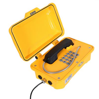 China IP67 Moisture Resistant Industrial Weatherproof Telephone With Flashing Lamp And Horn for sale