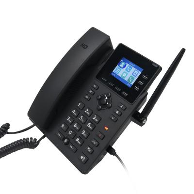 China 4G / WiFi SIP Desktop Phone Fixed Landline 2.4'' Color LCD 1000mAh Battery for sale