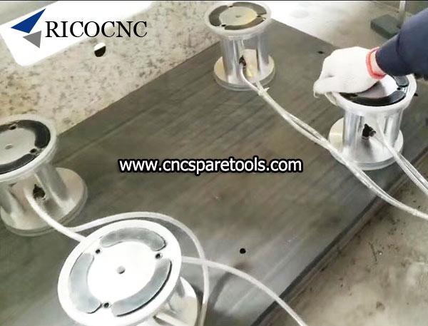 CNC contouring machine vacuum cups CNC stone vacuum pods