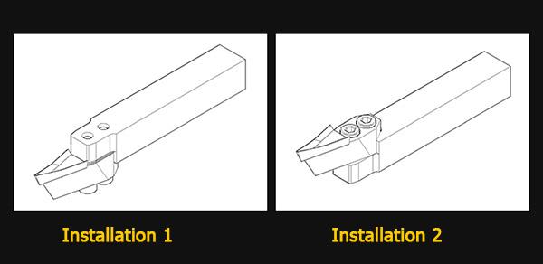 woodworking alloy CNC turning tools installation