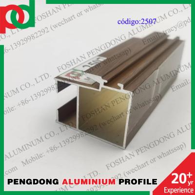China 0.15mm T5 Temper Wood Finish Aluminium Profiles For Bolivia Series L20 L25 L32 L5000 for sale