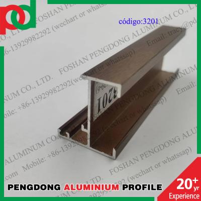 China 0.15mm T5 Temper Wood Finish Aluminium Profiles For Bolivia Series L20 L25 L32 L5000 for sale