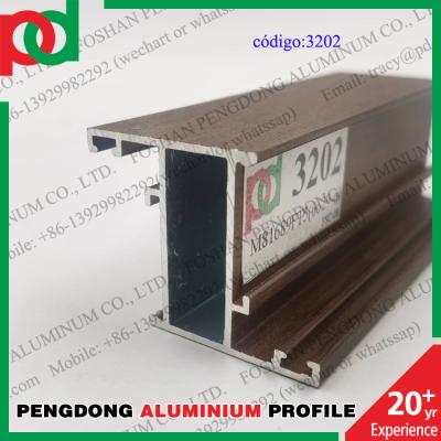 China 0.15mm T5 Temper Wood Finish Aluminium Profiles For Bolivia Series L20 L25 L32 L5000 for sale