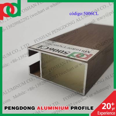 China 0.15mm T5 Temper Wood Finish Aluminium Profiles For Bolivia Series L20 L25 L32 L5000 for sale