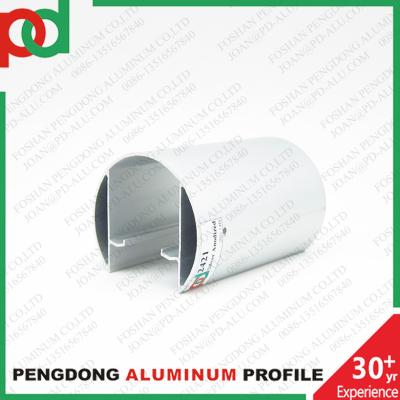 China 6M Length Plata Mate Black Wooden Color Aluminium Handrail Profiles With Bronze Anodized Finish And Different Sizes for sale