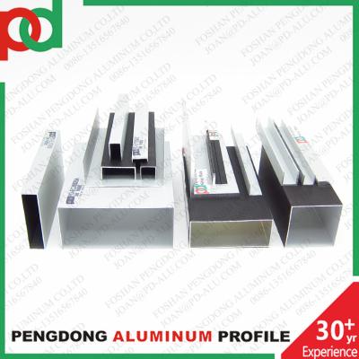 China 6M Length Plata Mate Black Wooden Color Aluminium Handrail Profiles With Bronze Anodized Finish And Different Sizes for sale