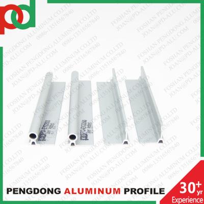 China 6063 T5 6M Length Matt Black Anodized Aluminium Profiles Sliding Door Frame For Wooden Grain Cabinet Wardrobe Closet for sale