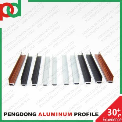 China Door Window Aluminum Profiles With Matte Black Wood-Touch Finish In Various Sizes And Designs Using Extrusion Technology for sale