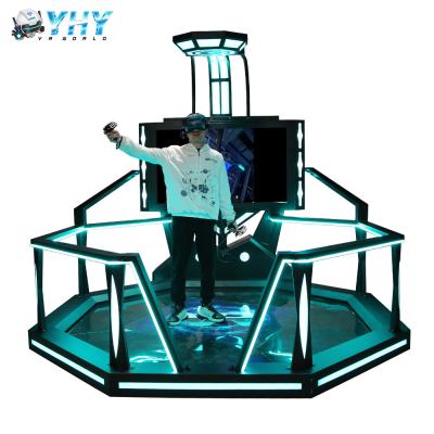 China Theme Park 3.0m Wide Htc Space Walking Vr Standing Platform Flight Game Simulator for sale