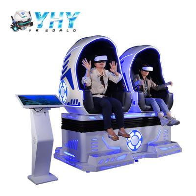 China 2 simulador para múltiplos jogadores da cadeira da realidade virtual do cinema do ovo do jogador 9D VR para o adulto e as crianças à venda