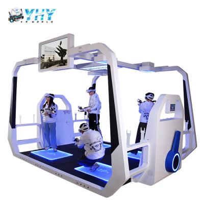 China 4 Players Virtual Reality Amusement Park Simulator 9D VR Gaming Platform for sale