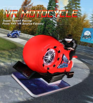China 9D VR Racing Simulator Car Crazy Shopping Mall 1.5KW Motorcycle Racing Simulator for sale