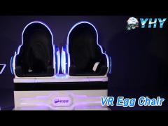Double Players VR Egg Chair HD Display Coin Operated 220V 2.5 KW