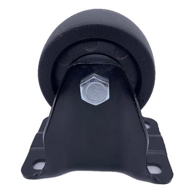 China 2.5 Inch Low Center Of Gravity Rigid Plate Caster for sale
