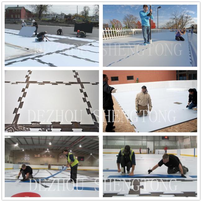 excellent self-lubrication UHMWPE synthetic skating artificial ice sheet supplier