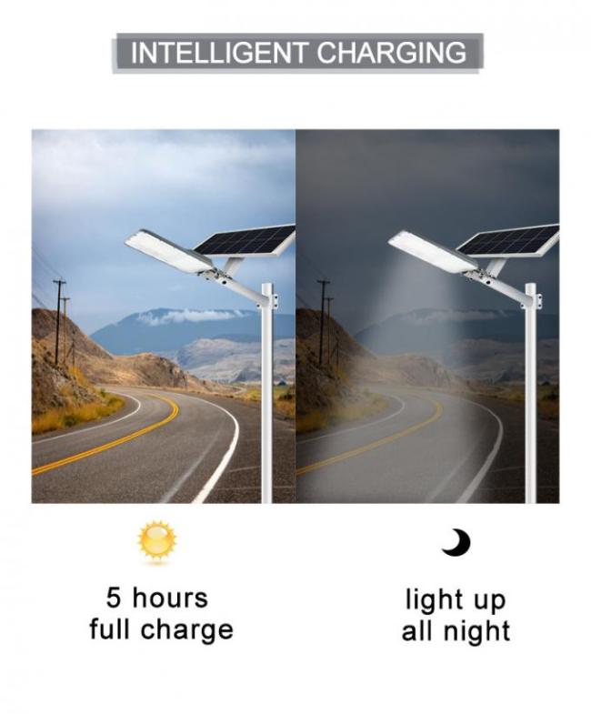 Pathway Outdoor Waterproof 170lm/W Solar Powered Led Street Lights 4
