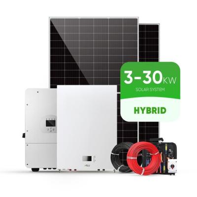 China Hybrid All In One Solar Panel System Complete Kit 5KVA 3000W 4000W 5000W for sale