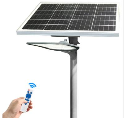 China All In One High Power Led Road Outdoor Motion Sensor Rechargeable Panel Led Solar Street Light With Arm for sale