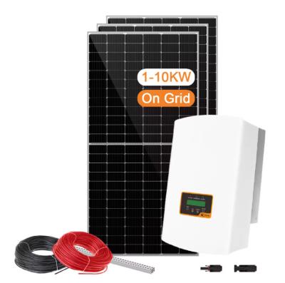 China Solar 10kw Solar Energy System / On-Grid Photovoltaic Panel System 10kw for sale