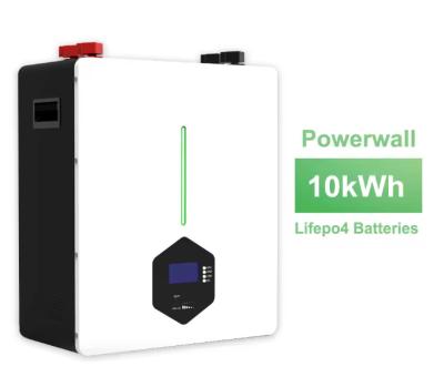China Powerwall 10kwh Batería de litio para el hogar Almacenamiento solar 48v 100ah 200ah 10Kwh Power Wall Lifepo4 Batería solar de 48V en venta