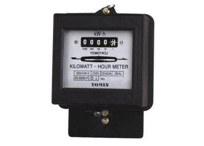 China Analog Display Single Phase 2 Wire Electromechanical Energy Meter 5Amp 10Amp 20Amp for sale
