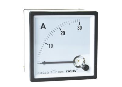 China Square Type Analogue Panel Meters , DC Moving Coil Ammeter With OEM Service / Current Meter for sale