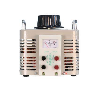 China TDGC2 220V Low Voltage Variable Transformer Contact Type Voltage Regulators With Motor for sale