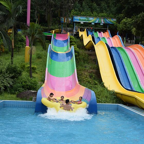 Quality Family Rafting Fiberglass Water Slide Water Raft Slide For Aquatic Park for sale