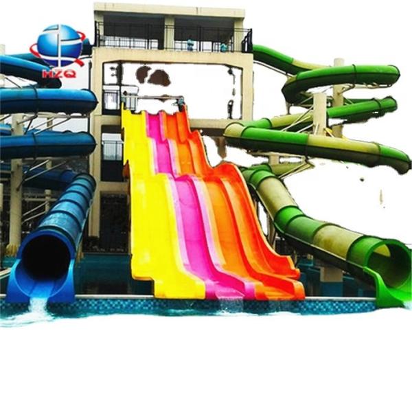 Quality Fiberglass Spiral Swimming Pool Slide Outdoor Adult Water Slides for sale