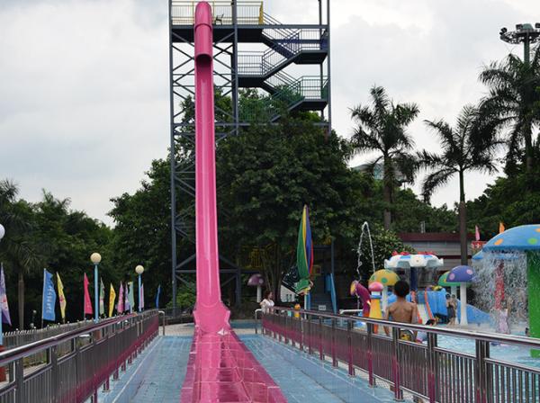 Quality Plastic Aqua Water Park Slide Equipment High Speed Slide Long Pool Slide for sale