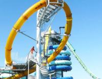 Quality Outdoor Fiberglass Heavy Duty Water Slide Completely Closed Vertical Loop Water for sale