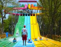 Quality Long Swimming Pool Waterpark Racer Water Slide Monster Octopus Water Slide for sale