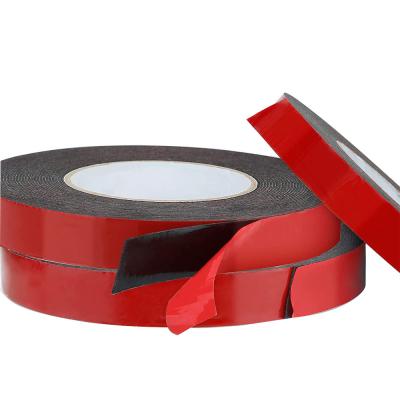 China Sponge Adhesive PE Foam Tape Waterproof Auto Mounting Roll Double Faced For Doors for sale